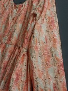 Elegant Pink Floral Maxi Dress
