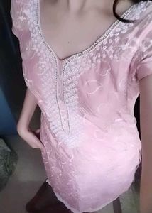 Punjabi suit baby pink