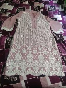 Pakistani beads work suit