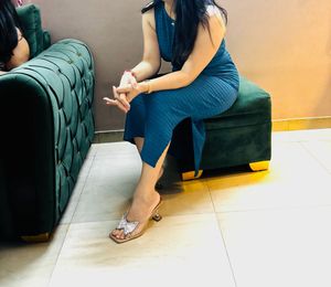 Elegant Blue Bodycon Dress