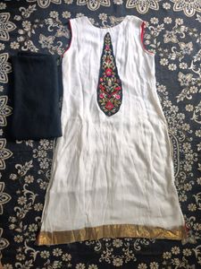 New Semi Stitched Velvet Embroidery Work