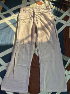 Pink cute Wide Leg Jeans