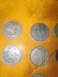 6 Pcs One Rupee Big Coins