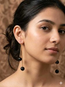 Elegant Black Drop Earrings