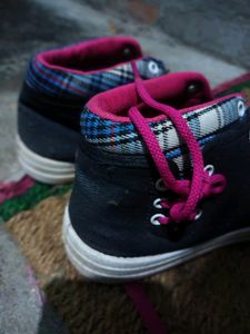Pink Laced Sneakers