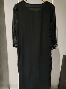 Elegant Black Kurta with Sharara