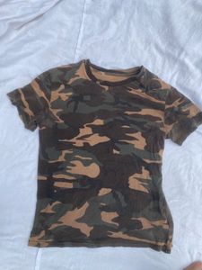 decathlon demanding Camouflage Print T-Shirt