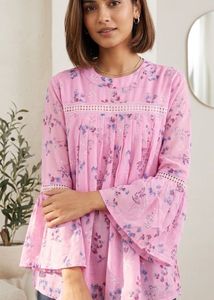 Pretty Pink Floral Kurta