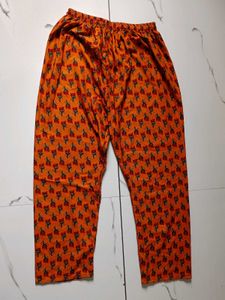 Vibrant Orange Floral Kurta Set