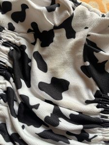 Cow Print Bodycon Mini Dress🖤🤍