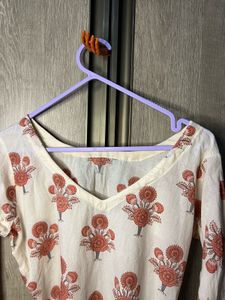 short kurti and offshoulder top
