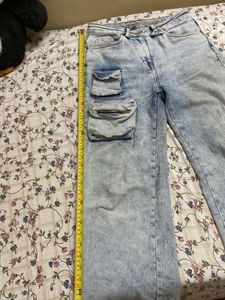Wide Leg Jeans with Pockets