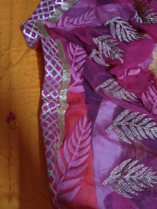 Designer Orange Kurta Set with Dupatta