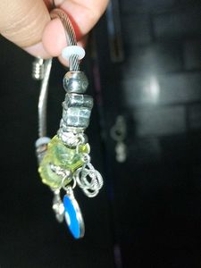 Charming Charm Bracelet with Yellow Beads