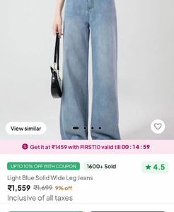 Newme Asia high waist jeans not worn