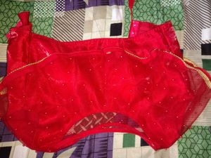 Stunning Red Embellished Blouse