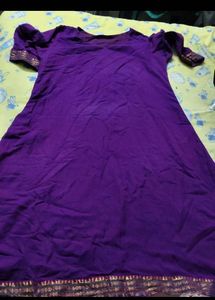 Purple Kurta Set with Dupatta