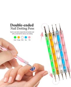 Nail Art Dotting Design Pens Set Of 5