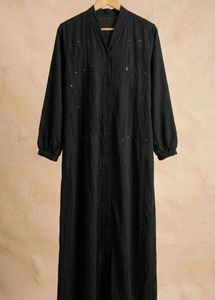 Elegant Black Embellished Kurta
