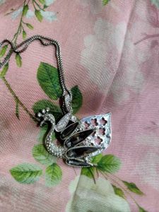 Elegant Peacock Pendant Necklace