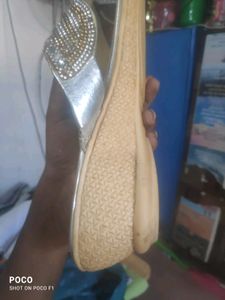 Golden Heels With Stone