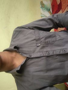 Men's Grey Casual Shirt