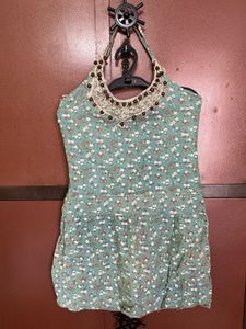 Floral Halter Neck Top