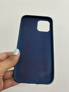 IPhone12ProMax (Used) Navy Blue Silicone Cover