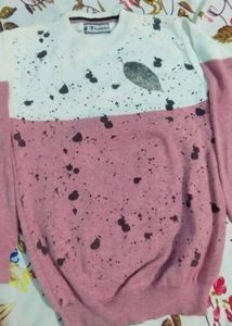 Champion Sweatshirt - Pink Splatter