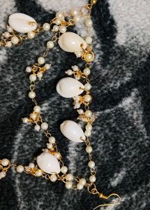 Exquisite Pearl &amp; Stone Choker Necklace