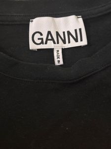 Ganni distressed logo t shirt