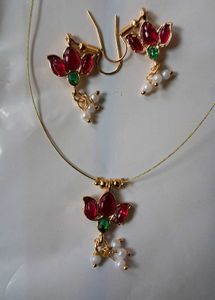 Invisible Necklace With Lotus Pendant
