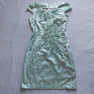 Vintage Elegant Light Blue Peacock Dress✨️🔮