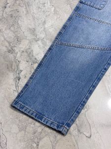 Blue Denim Cargo baggy Jeans