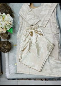 Elegant banarsi silk Kurta Set with Palazzo