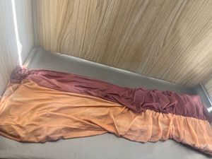 Ruched One-Shoulder Ombre Maxi Dress