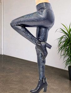 Sparkling Metallic Leggings