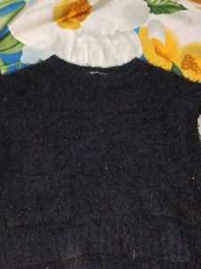 Furry Black Sweater