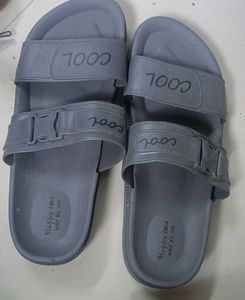Cool Grey Adjustable Strap Sandals