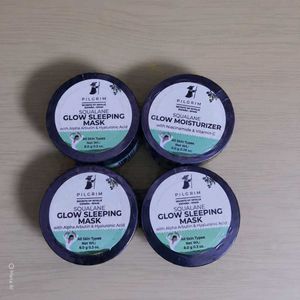 Pilgrim Squalane Glow Sleeping Mask Set of 4