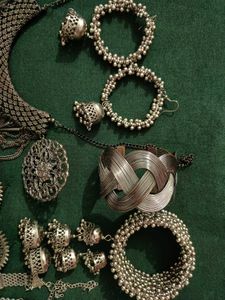 Oxidized Silver Jewelry Set