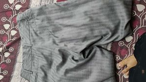 Classic Grey Pinstripe Trousers