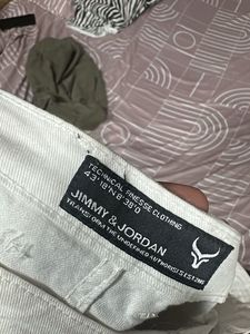 Men's White Cargo Pants