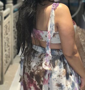 Stylish Tie-Dye Lehenga Choli Set