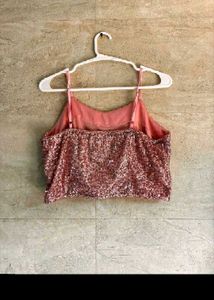Pink Sequinned Co-ord Set