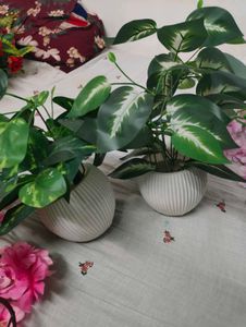 Set of 2 Artificial Potted Plants