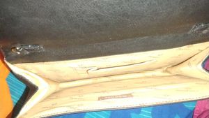 Stylish Beige &amp; Black Clutch Bag