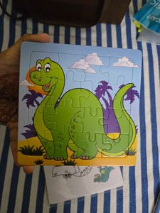 2 side Dinosaur Puzzle Set for Kids