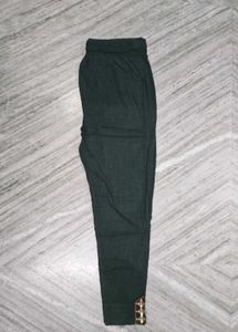Embroidered Green Leggings