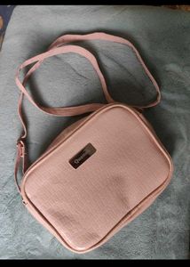 High Quality Cute Pink Quilted Crossbody Bag